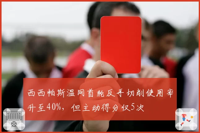 西西帕斯温网首轮反手切削使用率升至40%，但主动得分仅5次